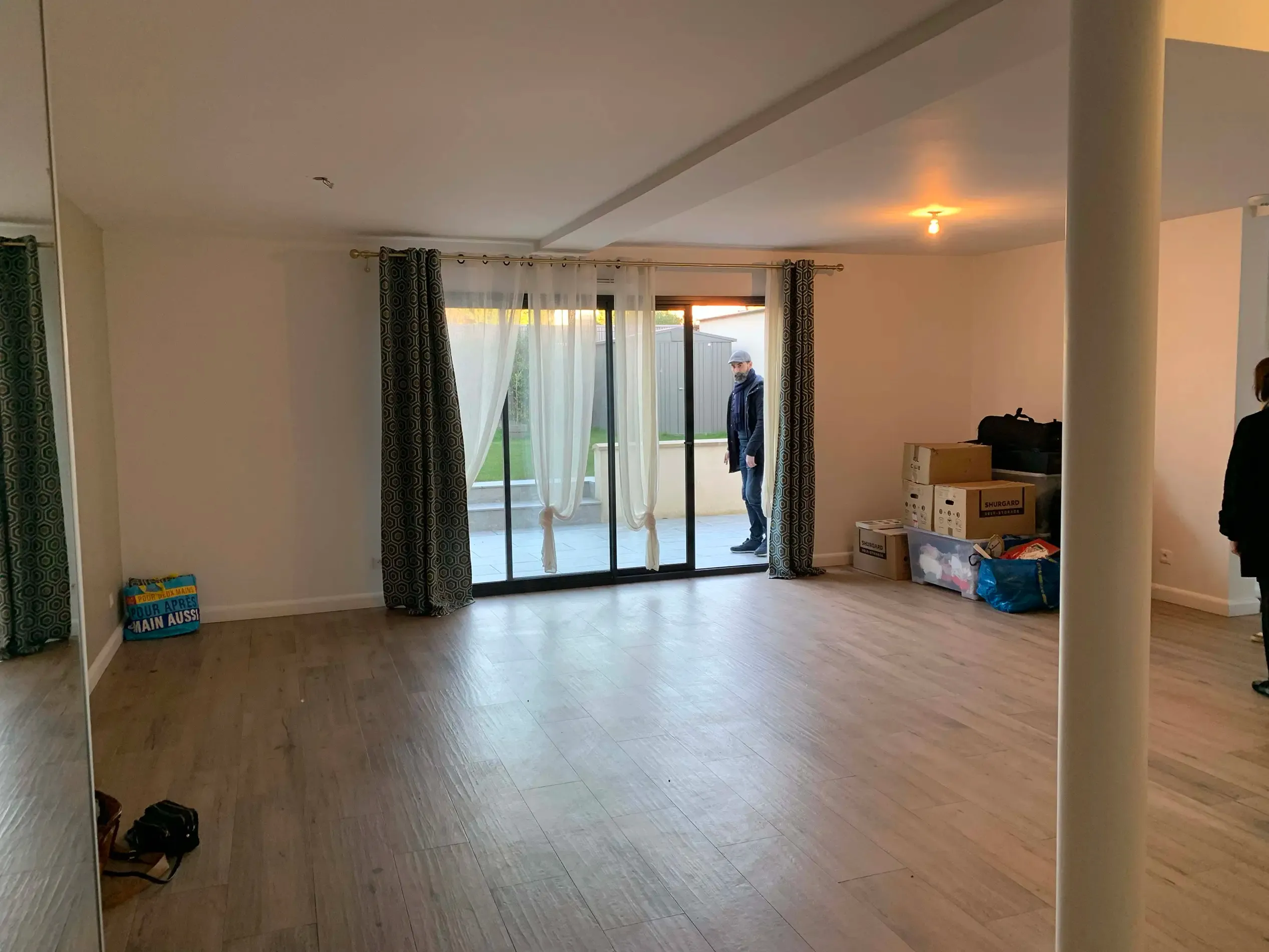 Entrée salon avant travaux