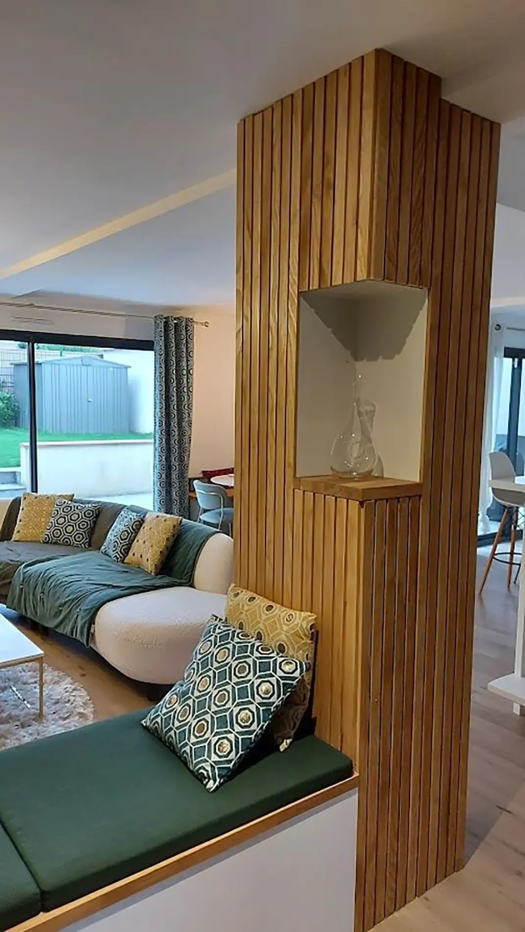 Entrée poteau après travaux