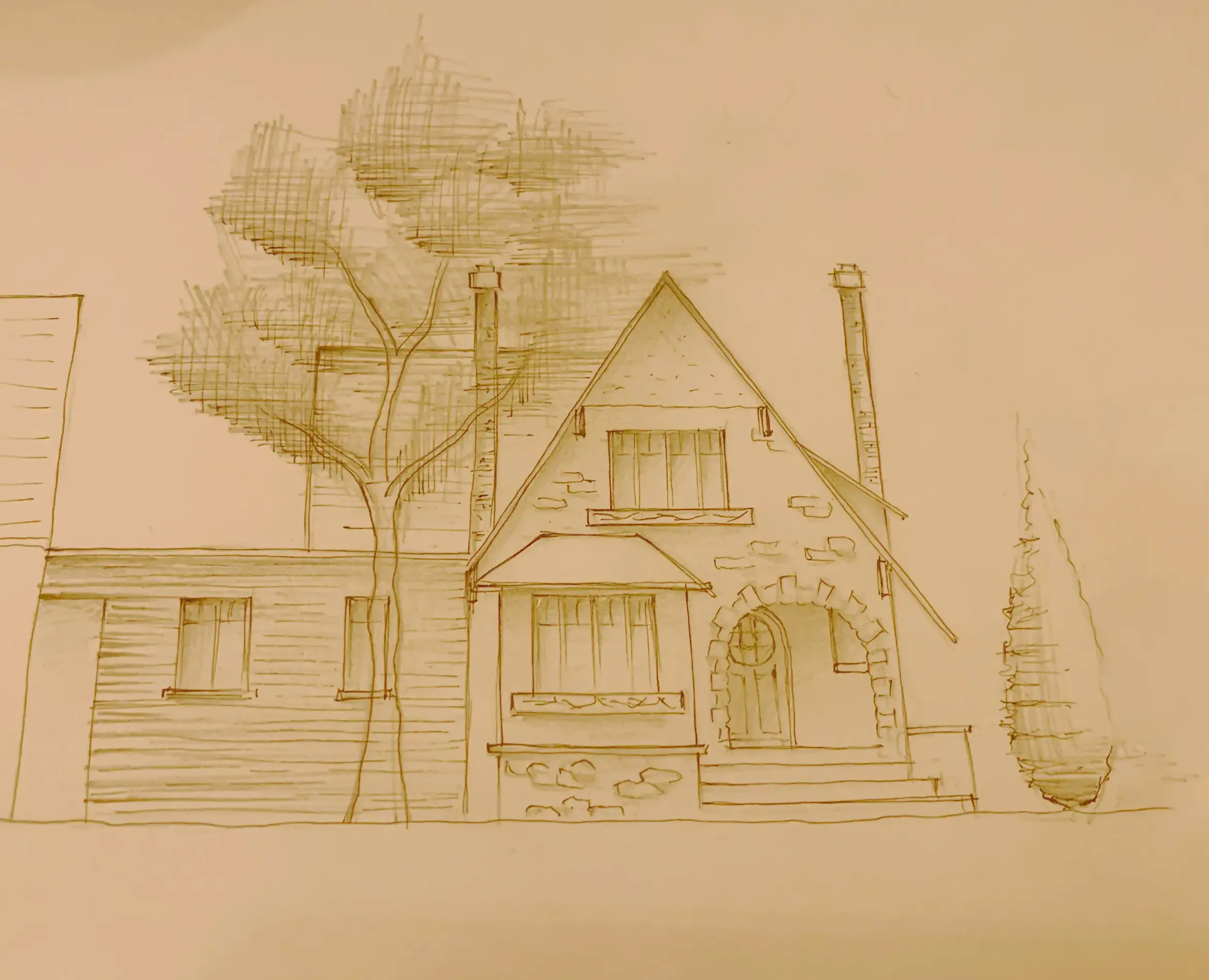 Dessin de la façade