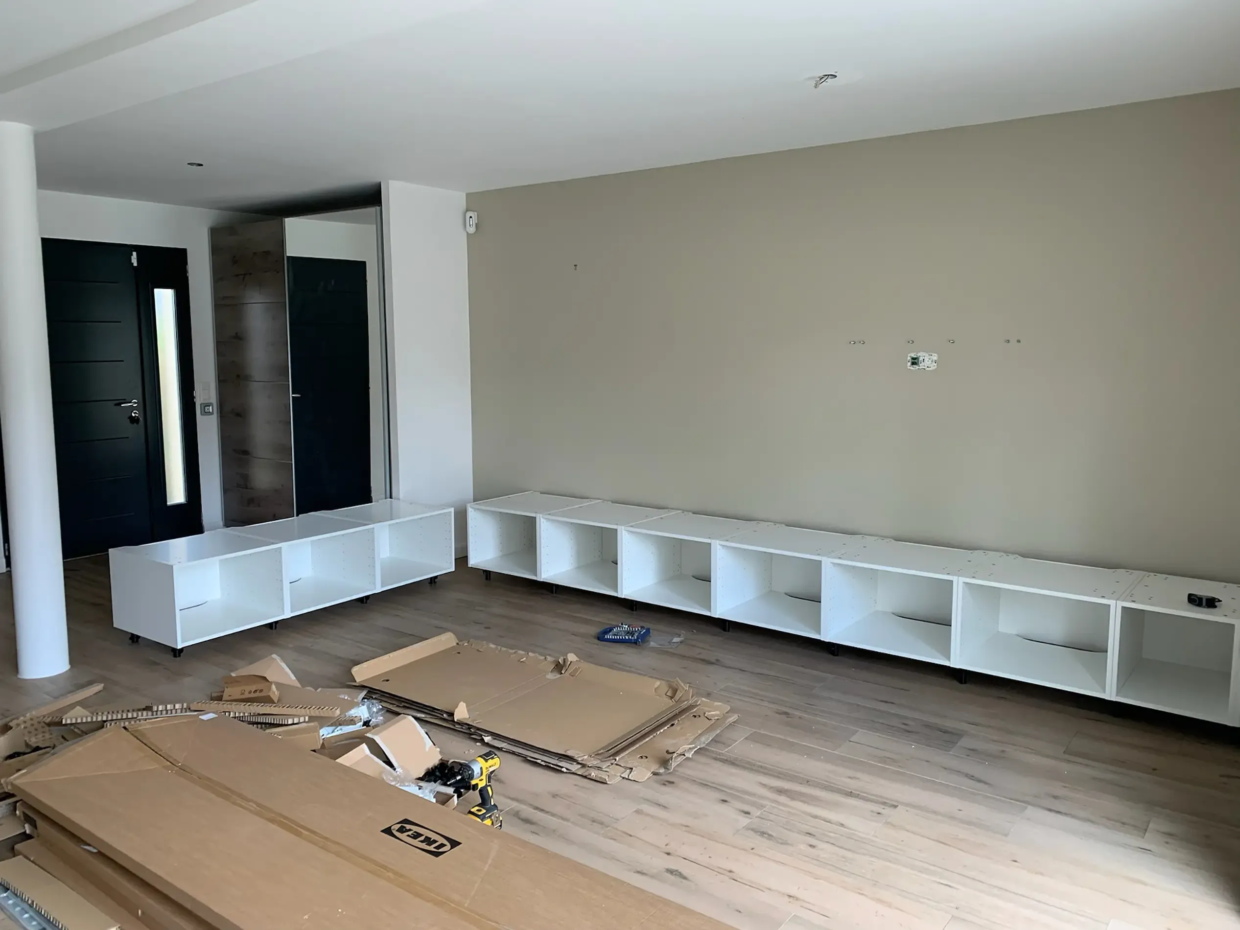 Salon pendant travaux