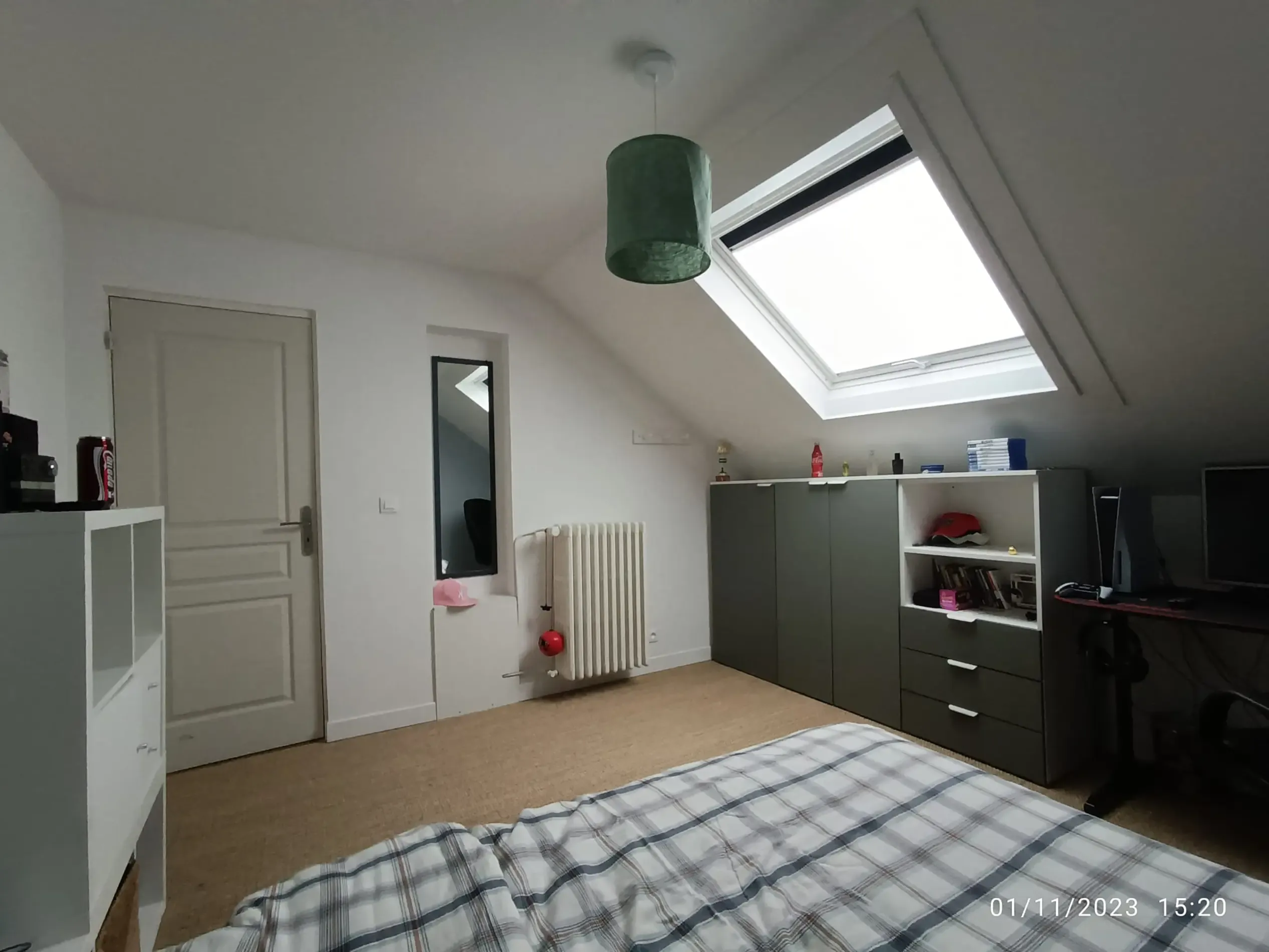 Chambre verte après travaux