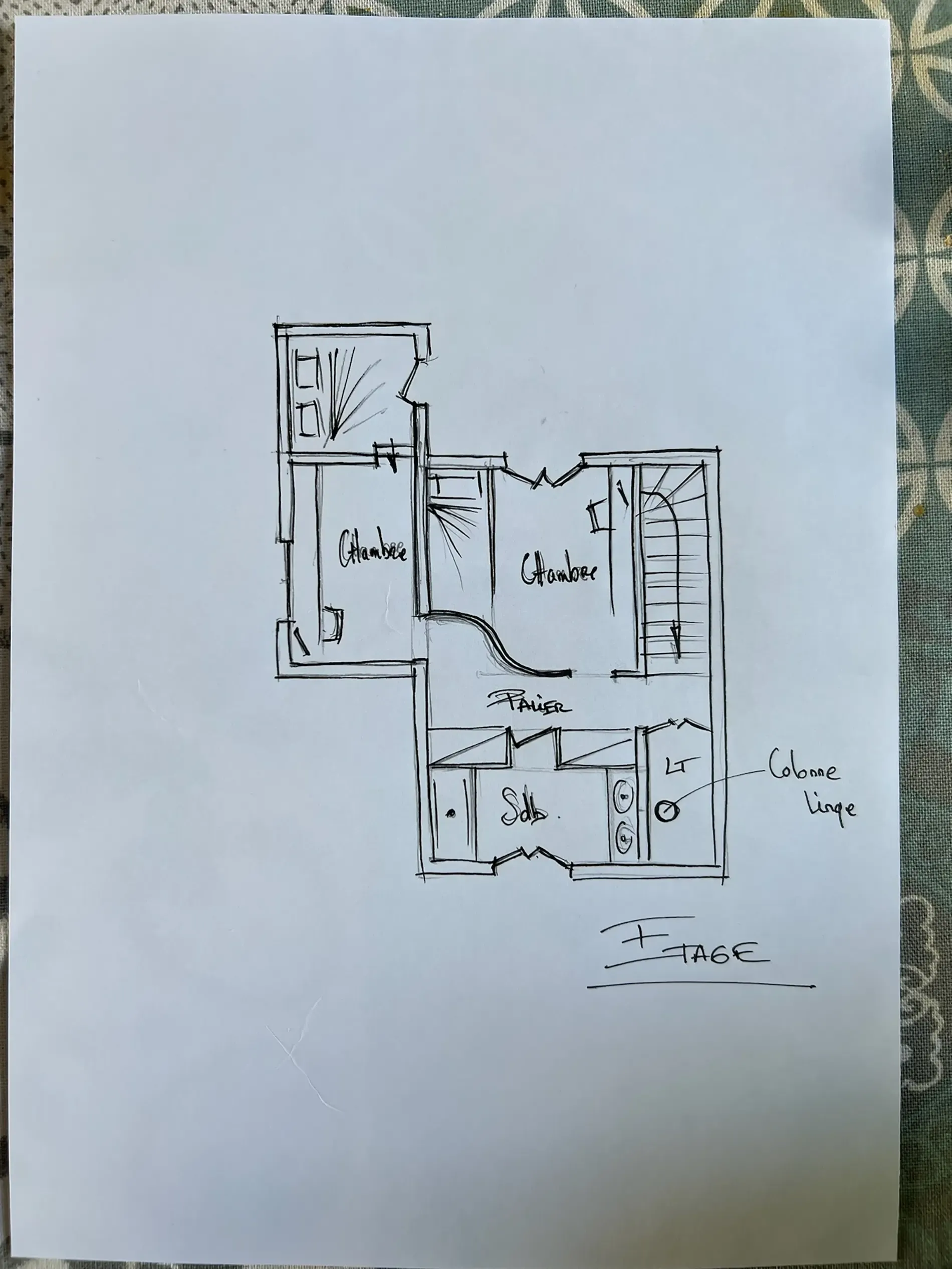 Plan d'agencement de l'étage